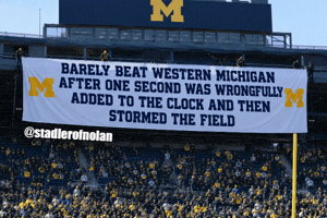 Western Michigan Banner GIF