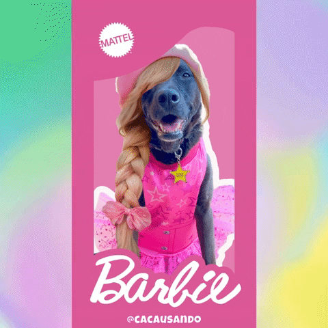 Barbie Movie Dog GIF