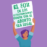 El 80% de los estadounidenses quiere que el aborto sea legal Spanish sign