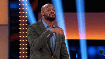 Celebrity Family Feud Wave GIF by ABC Network