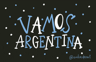 Football Vamos Argentina GIF by Emilia Desert