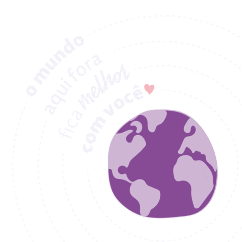 Mundo Saudade Sticker by Via Mia