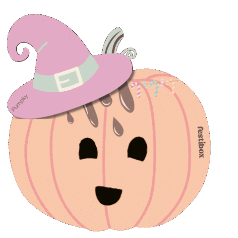Halloween Pumpkin Sticker by Festibox