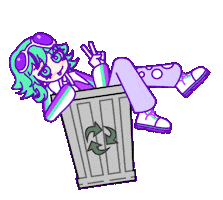 Animation Peace Sticker