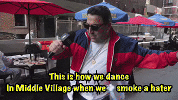This Is How We Dance In Middle Village When We Smoke A Hater GIF by Lil Mo Mozzarella