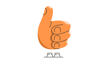 Hand Thumbs Up GIF by Snap Send Solve