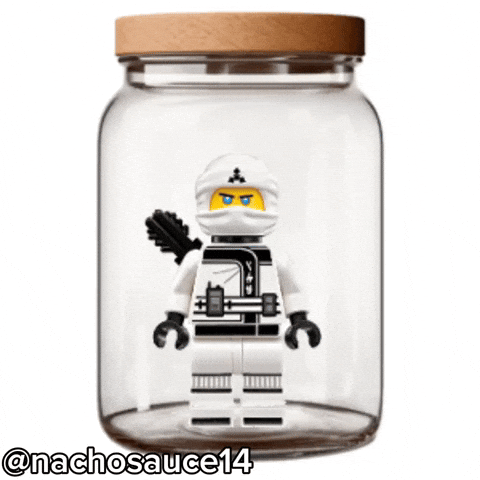 White Ninja Jar GIF