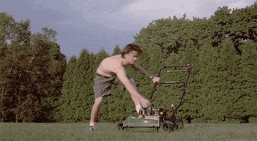 jeremy davies lawnmower GIF