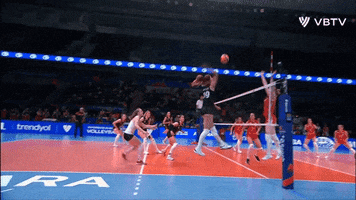 Lets Go Point GIF by Volleyball World