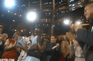 lupita nyong'o applause GIF by G1ft3d