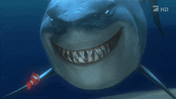 shark smiling GIF