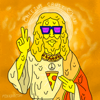Pizza Jesus GIF by Animation Domination High-Def