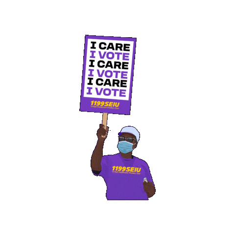 Vote Sticker by 1199SEIU