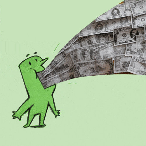 Baby Throwing Money Gif