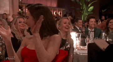 Lily James Laughing GIF by Golden Globes