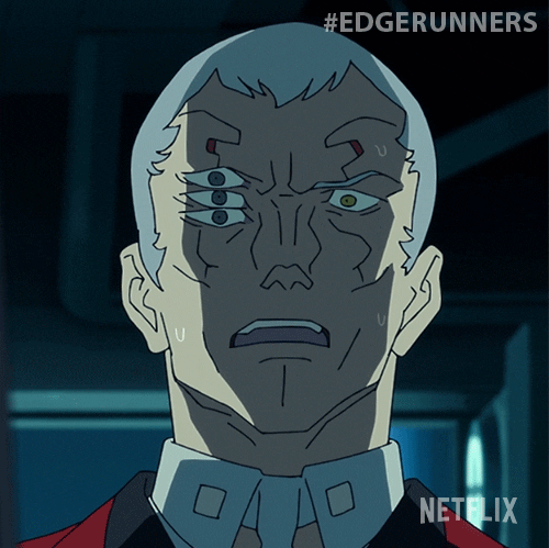 Scared Netflix GIF by Cyberpunk: Edgerunners