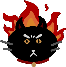 Angry Cat Sticker