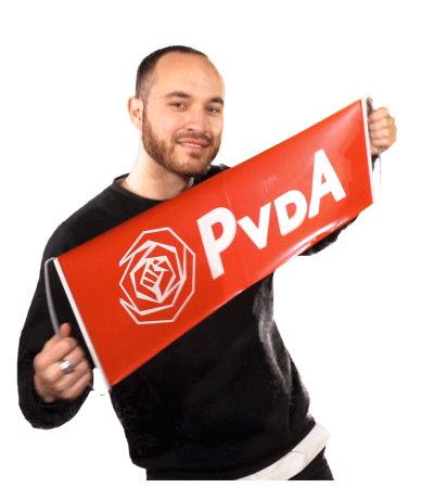 PvdA Rotterdam Sticker