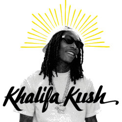 Kk Sticker by Khalifa Kush