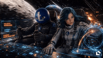 To The Moon Lilly GIF by LitVM