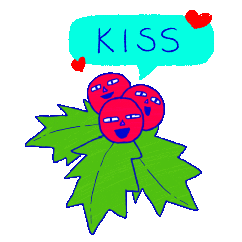 Kiss Me Love Sticker by Katharine Kow
