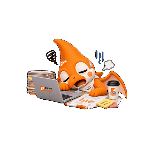 Tired Animation Sticker by Fuku-kun | FutureMobile