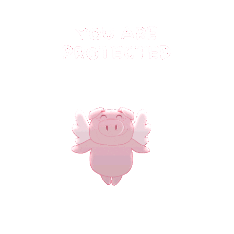 Flying Pig Sticker by PositivelyPigasus
