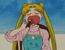 Sailor Moon Eating GIF