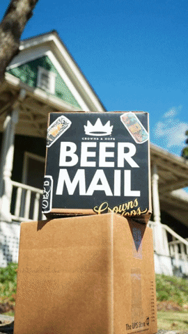 Beer Mail GIF by Crowns and Hops Brewing Co