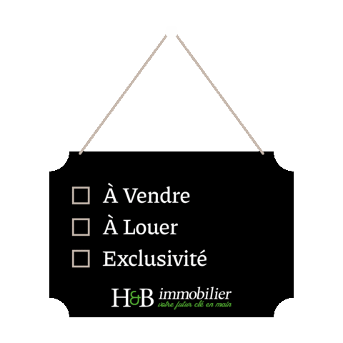 H&b Immobilier Sticker