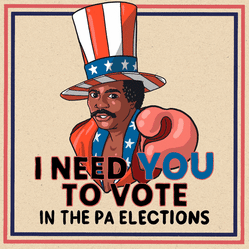 Apollo Creed I need you to vote in the PA elections no movement