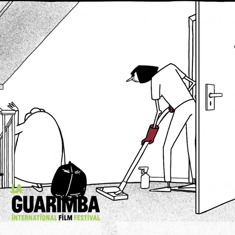 Cleaning Up Go Away GIF by La Guarimba Film Festival