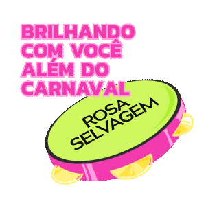 Carnaval Pandeiro Sticker by Rosa Selvagem