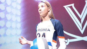 Volleyball Uva GIF by Virginia Athletics