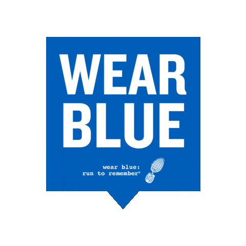 wear blue Sticker