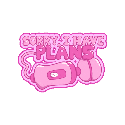 Pink Masturbation Sticker