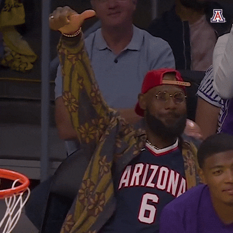 Arizona Wildcats Thumbs Up GIF by Arizona Athletics