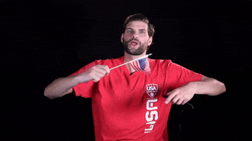 Happy American Flag GIF by USA Water Polo