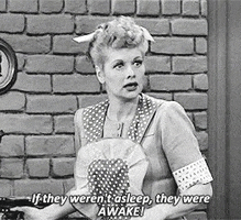 if they werent asleep they were awake i love lucy GIF