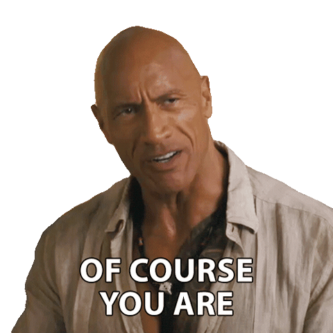 Of Course You Are The Rock Sticker by Jumanji: Open World
