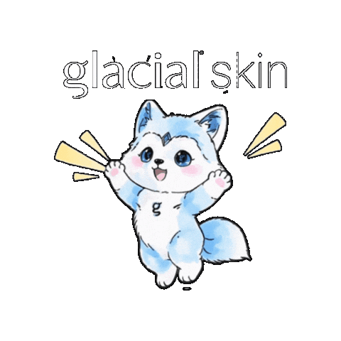 Glow Sticker by Glacial Skin