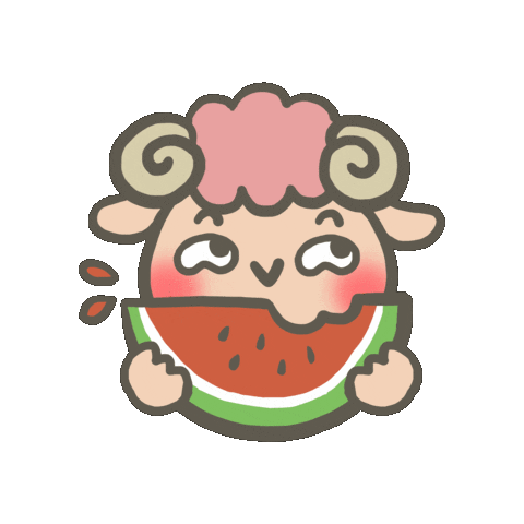 Sheep Watermelon Sticker by yang.823