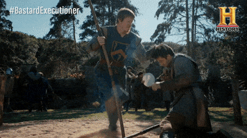 fight laugh GIF by History UK