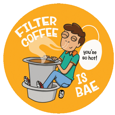 Filter Coffee Sticker by Awkwerrrd