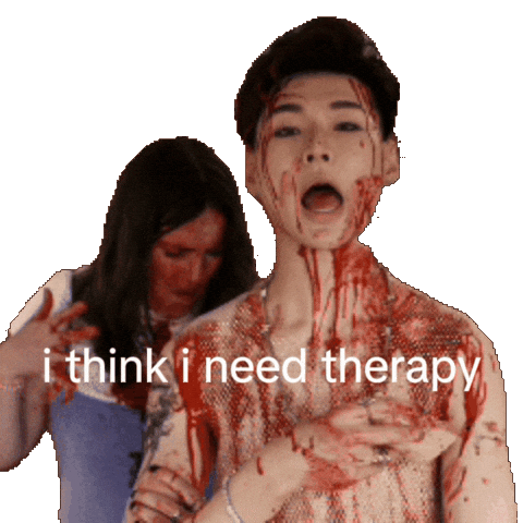 Therapy Sticker by Kevin Silvester