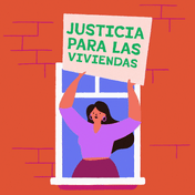Housing Justice Now Spanish text