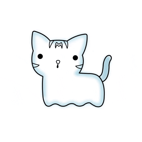 Ghost Cat Halloween GIF by Tutimon