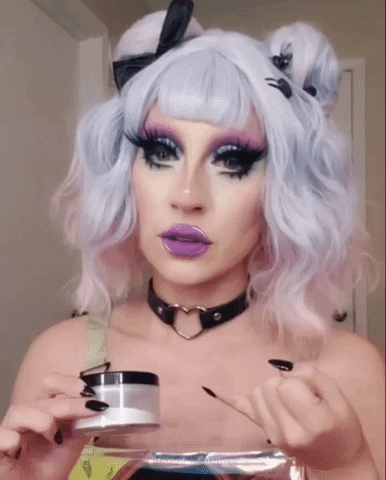 VenusEnvyDrag makeup drag drag queen powder GIF