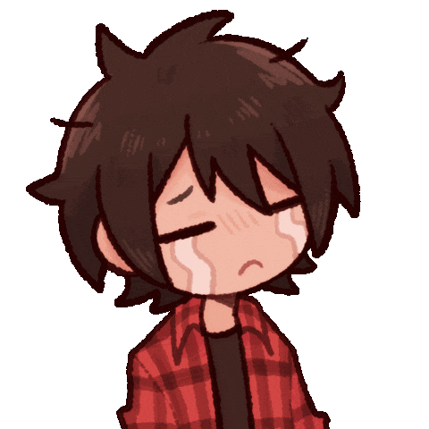 Sad Cry Sticker