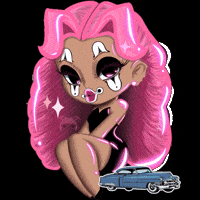 Classic Car Pink GIF